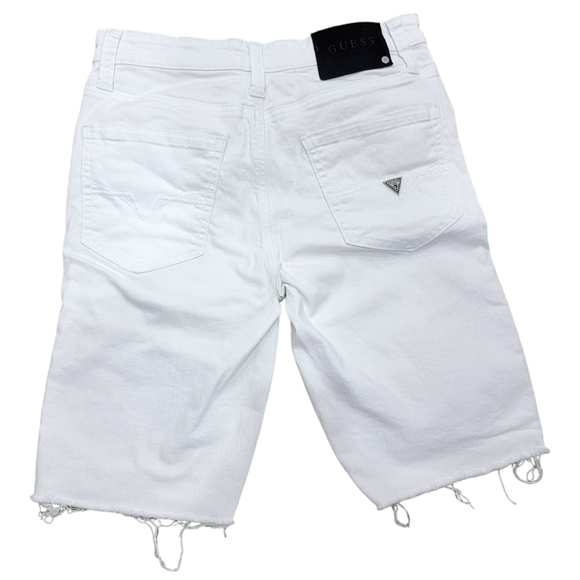 (M) Guess Distressed Moto Shorts Mens) - Picture 2 of 7